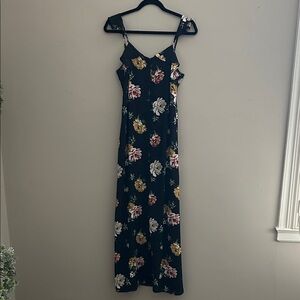 BP Floral Sleeveless Maxi Dress - Black